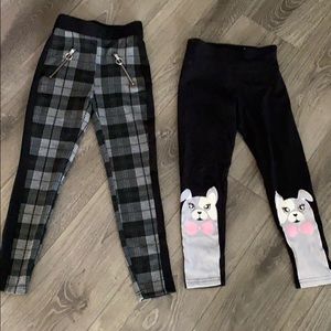 Justice leggings size 7, girls